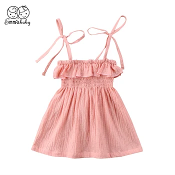 2018 Toddler Infant Kids Baby Girls Summer Cute Sleeveless Lace-up Ruffles Dress Princess Party Wedding Tutu Dresses
2018 Toddler Infant Kids Baby Girls Summer Cute Sleeveless Lace-up Ruffles Dress Princess Party Wedding Tutu Dresses