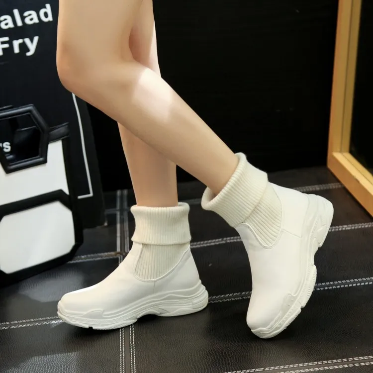 Big Size 9 10 11 12 boots women shoes ankle boots for women ladies boots Knitted splice sleeve
Big Size 9 10 11 12 boots women shoes ankle boots for women ladies boots Knitted splice sleeve