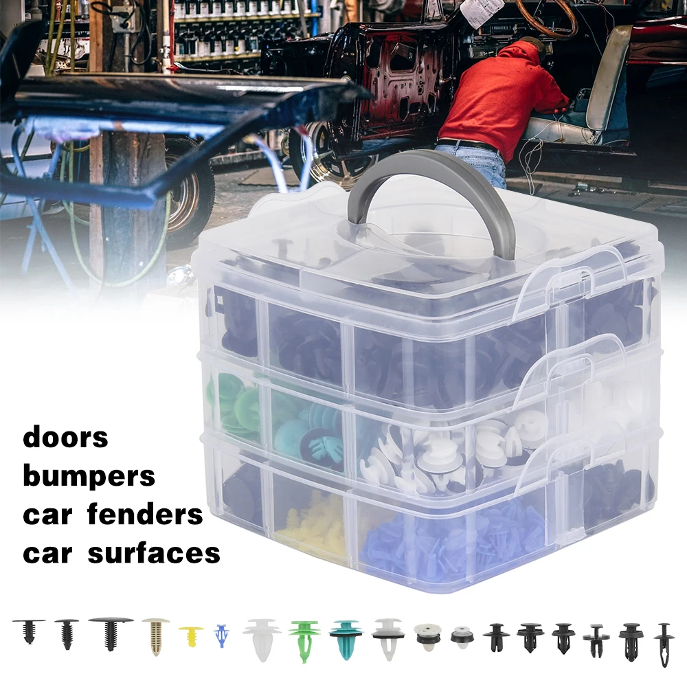 500PCS Universal Boxed Mixed Car Fasteners Door Trim Panel Auto Bumper Rivet Retainer Push Engine Cover Fender Fastener Clips
500PCS Universal Boxed Mixed Car Fasteners Door Trim Panel Auto Bumper Rivet Retainer Push Engine Cover Fender Fastener Clips