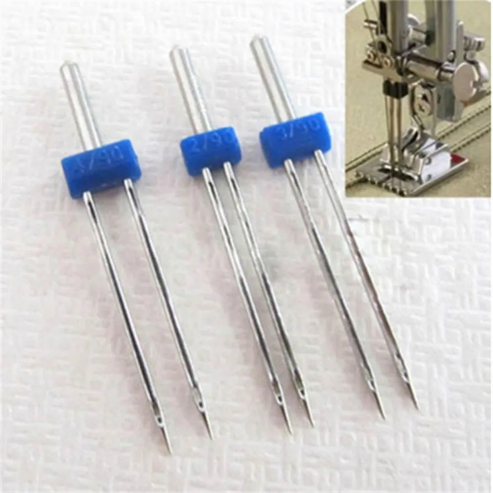 High Quality 3 Sizes Steel Double Twin Needles Sewing Machine Needle Househeld Tools For Needlework Sewing
High Quality 3 Sizes Steel Double Twin Needles Sewing Machine Needle Househeld Tools For Needlework Sewing