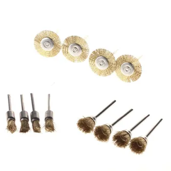 15pcs Steel Wire Wheel Brushes Brass Dremel Accessories For Rotary Tools Grinding Accessories Free Shipping
15pcs Steel Wire Wheel Brushes Brass Dremel Accessories For Rotary Tools Grinding Accessories Free Shipping