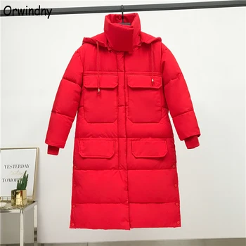 Orwindny 2020 Women Winter Parkas Thickening Warm Long Coat Hooded Female Jacket Plus Size S-3XL Women's Down Jacket Big Pockets
Orwindny 2020 Women Winter Parkas Thickening Warm Long Coat Hooded Female Jacket Plus Size S-3XL Women's Down Jacket Big Pockets