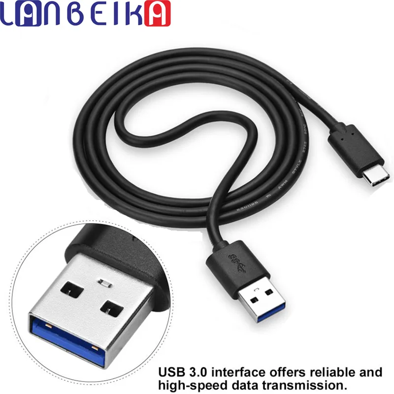 

LANBEIKA 1m USB to Type-C PC Data Sync Charging Lead Cable for GoPro Hero 12 11 10 9 8 7 6 5 Hero6 Hero5 Sport Action Camera