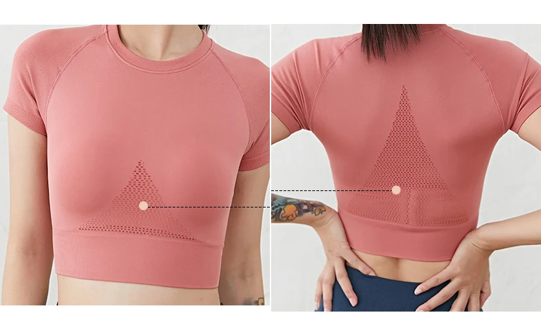 2019 New Sexy Mesh Women Seamless Yoga Shirts Yoga Clothes Workout Running Sport Crop Top Fitness Gym Clothing Gym Mujer 2019 New Sexy Mesh Women Seamless Yoga Shirts Yoga Clothes Workout Running Sport Crop Top Fitness Gym Clothing Gym Mujer