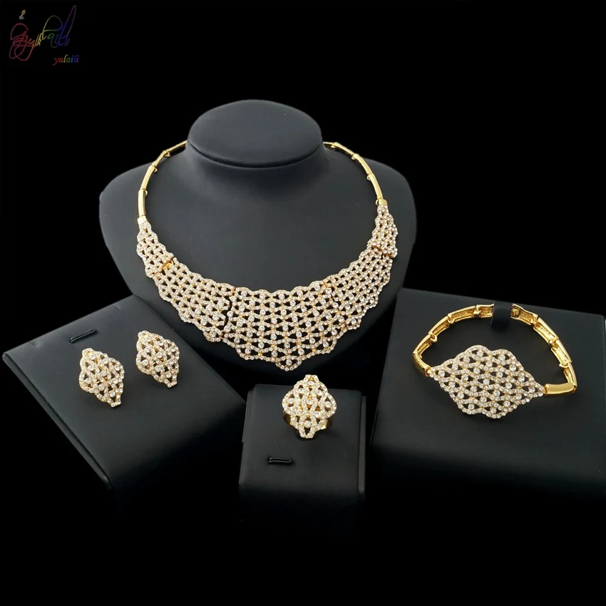 2018 Hot Sell Fashion Zinc Alloy Jewelry Factory Wholesale Gold-color Ladies Four Jewelry Sets
2018 Hot Sell Fashion Zinc Alloy Jewelry Factory Wholesale Gold-color Ladies Four Jewelry Sets