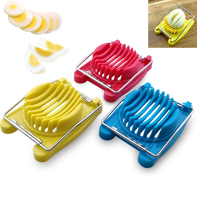 Egg Slicer Stainless Steel Wire Egg Cuter Heavy Duty Slicer For Hard Boiled Eggs Cutter Mini Silver Kicthen Tools Random color
Egg Slicer Stainless Steel Wire Egg Cuter Heavy Duty Slicer For Hard Boiled Eggs Cutter Mini Silver Kicthen Tools Random color