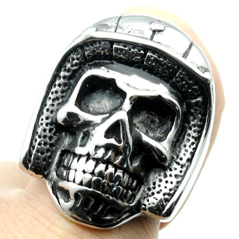 Fashion Silver Safety Helmets Skull Rings For Men 316L Stainless Steel Hip Hop Rock High Quality Jewelry Party Gifts HR393
Fashion Silver Safety Helmets Skull Rings For Men 316L Stainless Steel Hip Hop Rock High Quality Jewelry Party Gifts HR393