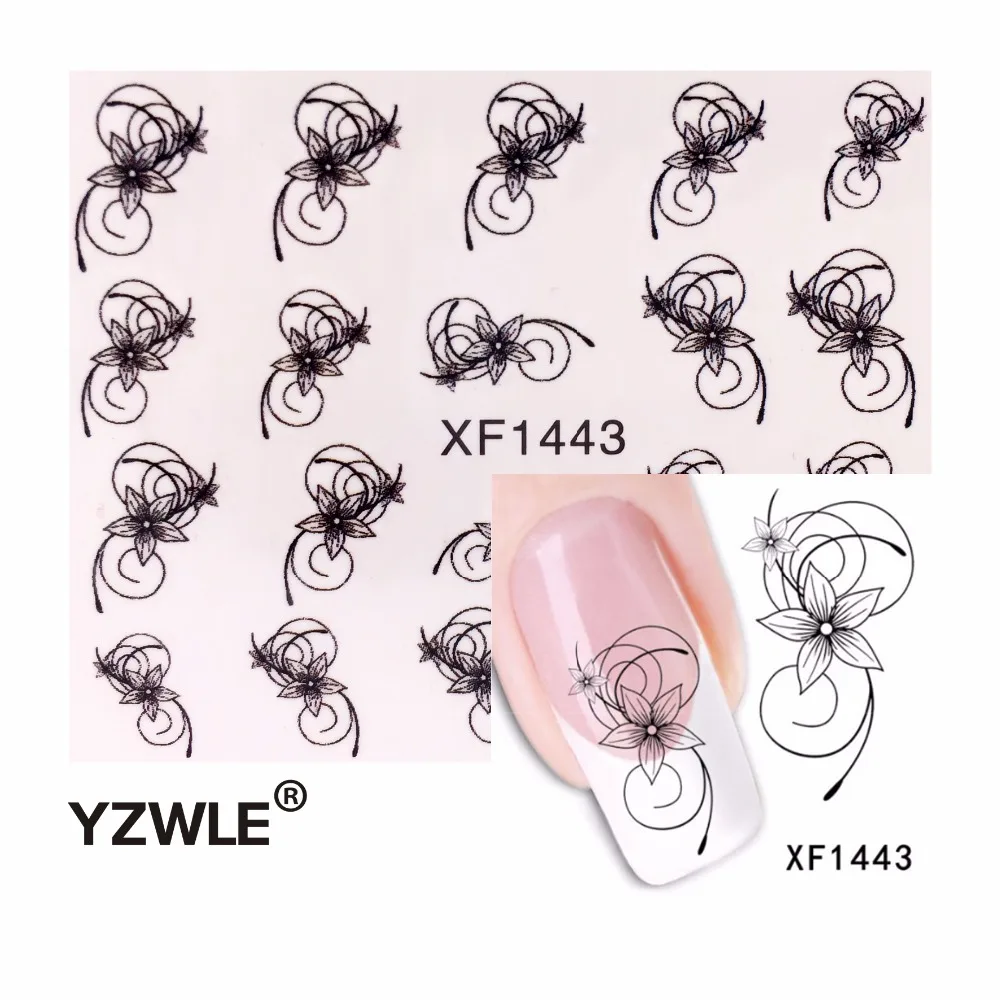YZWLE 2019 Hot Sale DIY Japanese Watermark Cute Black Flower Design Nail Art Sticker, Water Transfer Sticker
YZWLE 2019 Hot Sale DIY Japanese Watermark Cute Black Flower Design Nail Art Sticker, Water Transfer Sticker