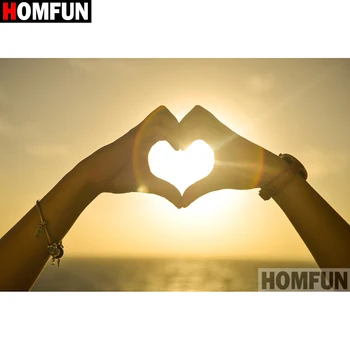 HOMFUN Full Diamond Embroidery Diy 5D Diamond Painting Cross Stitch "Hand heart" Full Drill Home Room Decor A16463
HOMFUN Full Diamond Embroidery Diy 5D Diamond Painting Cross Stitch "Hand heart" Full Drill Home Room Decor A16463
