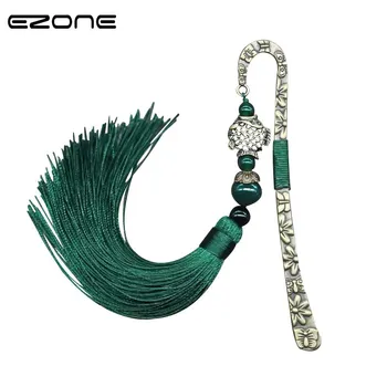 EZONE Retro Metal Fish Pendant Bookmark With Carnelian Tassel Reading Marker Green/Red Chinese Style Hairpin Bookmark Stationery
EZONE Retro Metal Fish Pendant Bookmark With Carnelian Tassel Reading Marker Green/Red Chinese Style Hairpin Bookmark Stationery