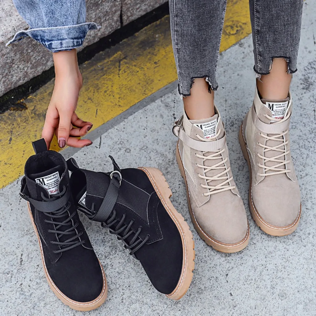 bota feminina New Fashion Women Classic Flock Sewing Solid Cool Ankle Marten Flat With Boots Shoes zapatos invierno mujer E55
bota feminina New Fashion Women Classic Flock Sewing Solid Cool Ankle Marten Flat With Boots Shoes zapatos invierno mujer E55