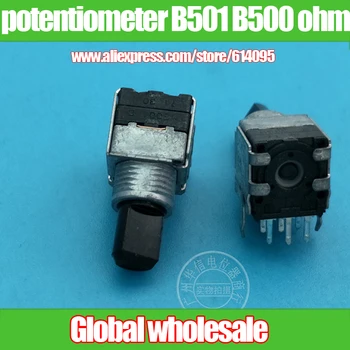 4pcs RK097G double potentiometer B501 B500 ohm for Panasonic / handle length 12.5MMF
4pcs RK097G double potentiometer B501 B500 ohm for Panasonic / handle length 12.5MMF