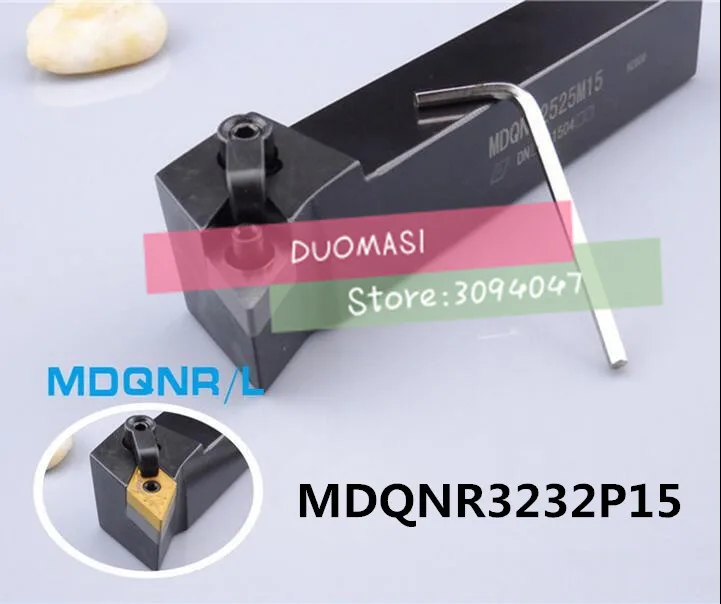 MDQNR3232P15 32*32*170mm Metal Lathe Cutting Tools,CNC Turning Tool,Lathe Machine Tools, External Turning Tool Type MDQNR/L
MDQNR3232P15 32*32*170mm Metal Lathe Cutting Tools,CNC Turning Tool,Lathe Machine Tools, External Turning Tool Type MDQNR/L