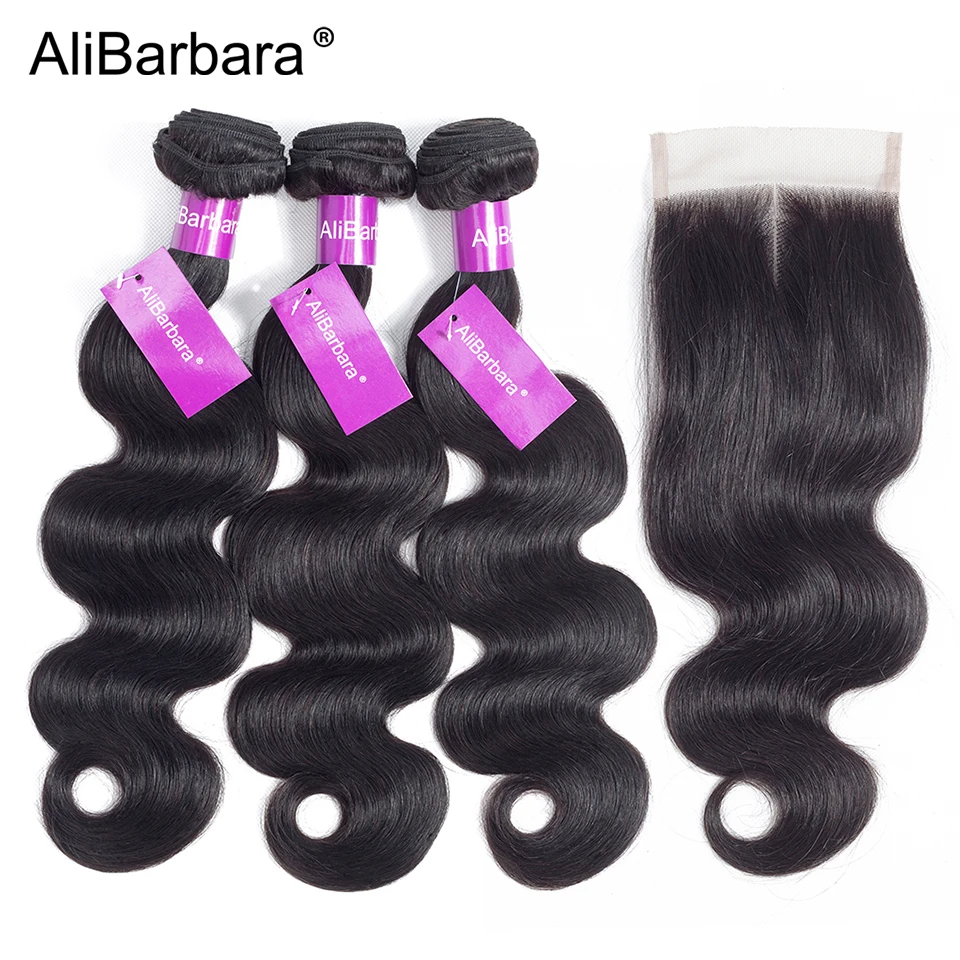 AliBarbara Hair Brazilian Hair Weave 3 Bundles With Lace Closure Free Middle Part Body Wave Remy Human Hair Bundles With Closure
AliBarbara Hair Brazilian Hair Weave 3 Bundles With Lace Closure Free Middle Part Body Wave Remy Human Hair Bundles With Closure