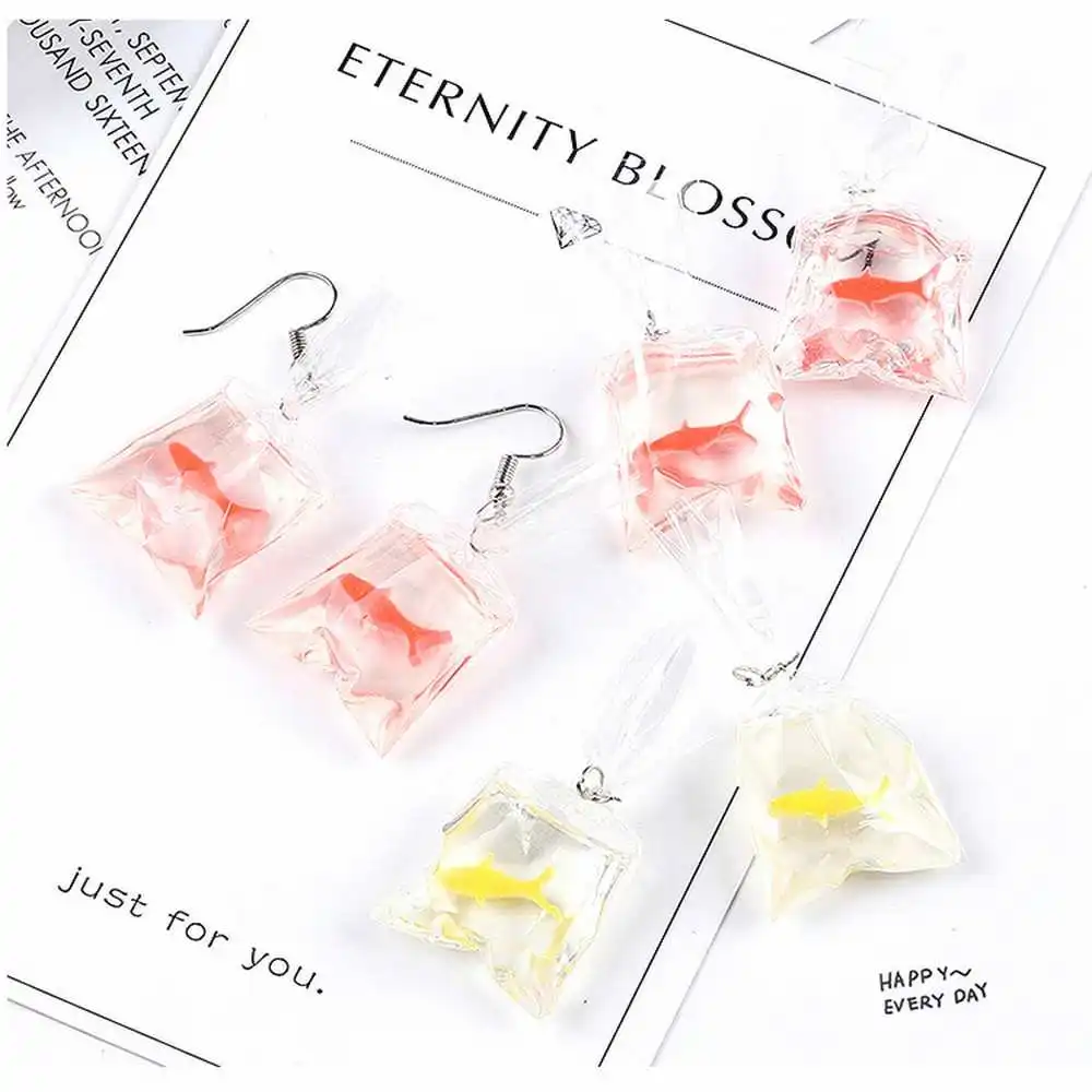 Koi Fish Earrings Design Beach Summer Elegant Earring Drop Water Liquid Personality Female Design Earrings
Koi Fish Earrings Design Beach Summer Elegant Earring Drop Water Liquid Personality Female Design Earrings