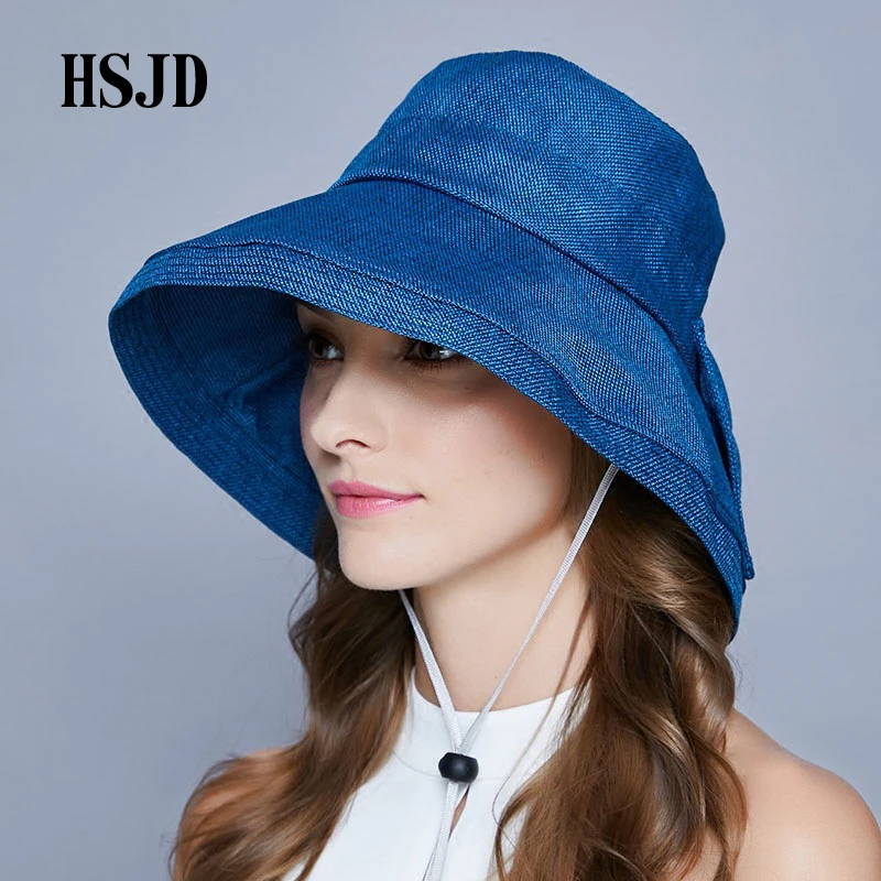 Summer Women's Cotton Linen Foldable Sun Hats 2018 Fashion Bowknot Beach Hat Panama Caps Foldable Brimmed Female outdoor hat
Summer Women's Cotton Linen Foldable Sun Hats 2018 Fashion Bowknot Beach Hat Panama Caps Foldable Brimmed Female outdoor hat
