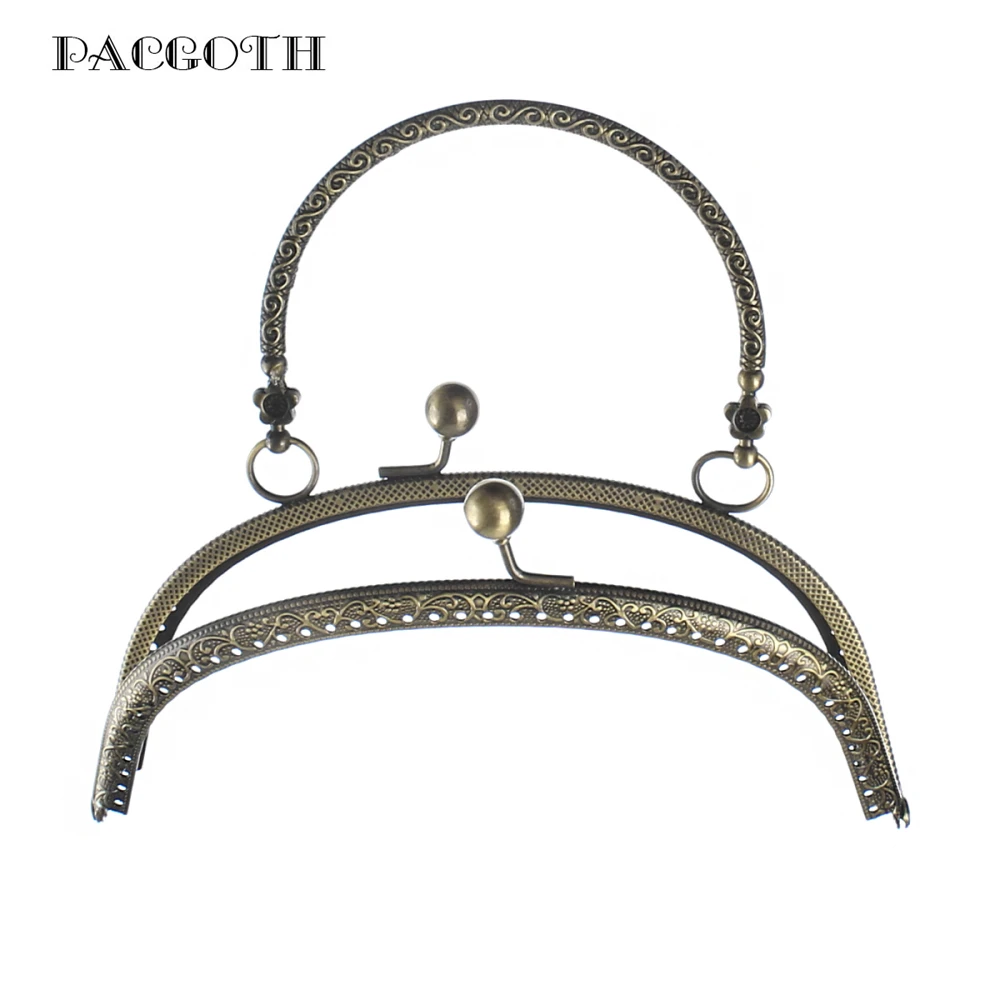PACGOTH Iron Based Alloy Kiss Clasp Lock Purse Frame Arch Antique Bronze Ball 16.5x9.5cm, Open Size: 18x16.5cm, 1 Piece
PACGOTH Iron Based Alloy Kiss Clasp Lock Purse Frame Arch Antique Bronze Ball 16.5x9.5cm, Open Size: 18x16.5cm, 1 Piece