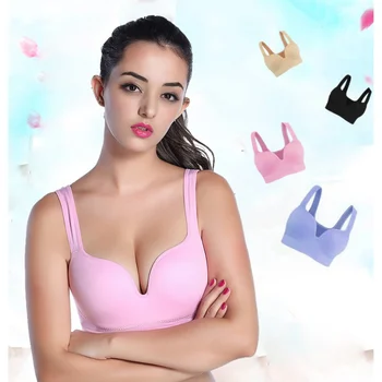 New seamless Solid Color beauty back Bra Deep V neck push up vest Sporting Fitness underwear Breathable bra
New seamless Solid Color beauty back Bra Deep V neck push up vest Sporting Fitness underwear Breathable bra