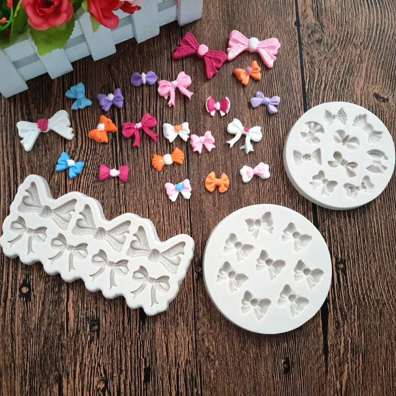 Bows Set Silicone Mold for Fondant, Gum Paste, Chocolate, Crafts Cupcake Icing Sugar Paste 3D Embellishment Topper Mould
Bows Set Silicone Mold for Fondant, Gum Paste, Chocolate, Crafts Cupcake Icing Sugar Paste 3D Embellishment Topper Mould