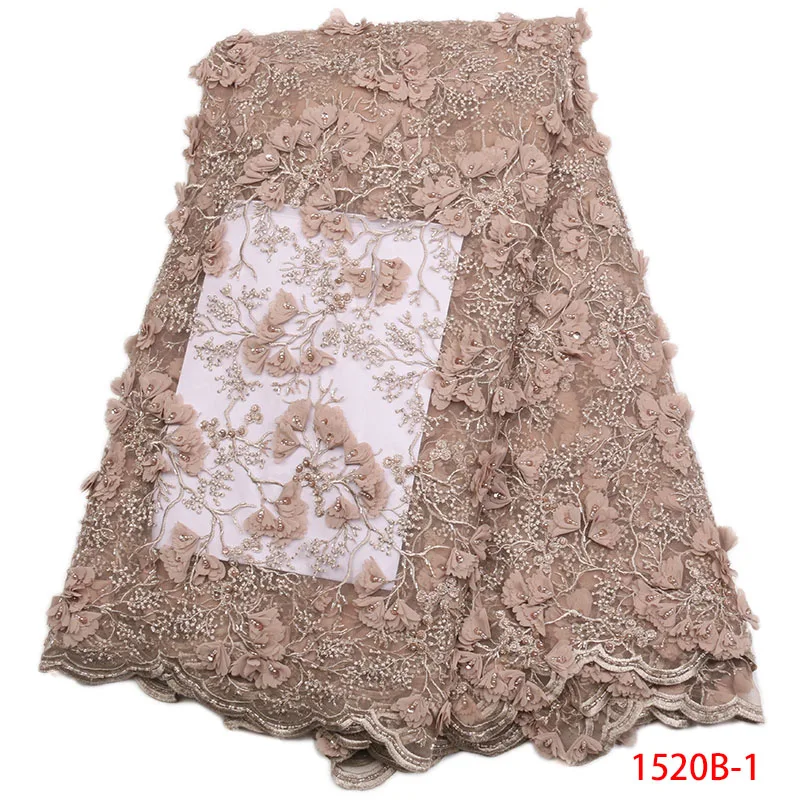 3D Lace Fabric Embroidered Dentelle Applique Sequin Beaded Fabric Handmade Of Nigerian Lace Fabric For African 6 ColorsQF1520B-1
3D Lace Fabric Embroidered Dentelle Applique Sequin Beaded Fabric Handmade Of Nigerian Lace Fabric For African 6 ColorsQF1520B-1