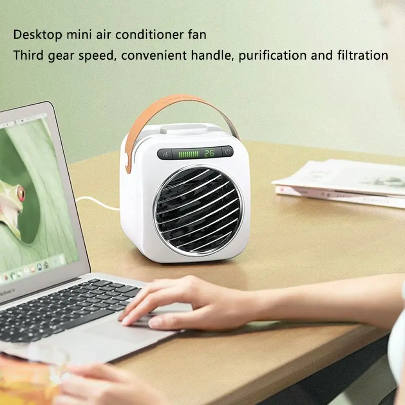 USB Air Cooler Mini Portable Digital Display Air Conditioner With Handle Fan Water Cooling Fan Noiseless Evaporative Air Humidif
USB Air Cooler Mini Portable Digital Display Air Conditioner With Handle Fan Water Cooling Fan Noiseless Evaporative Air Humidif