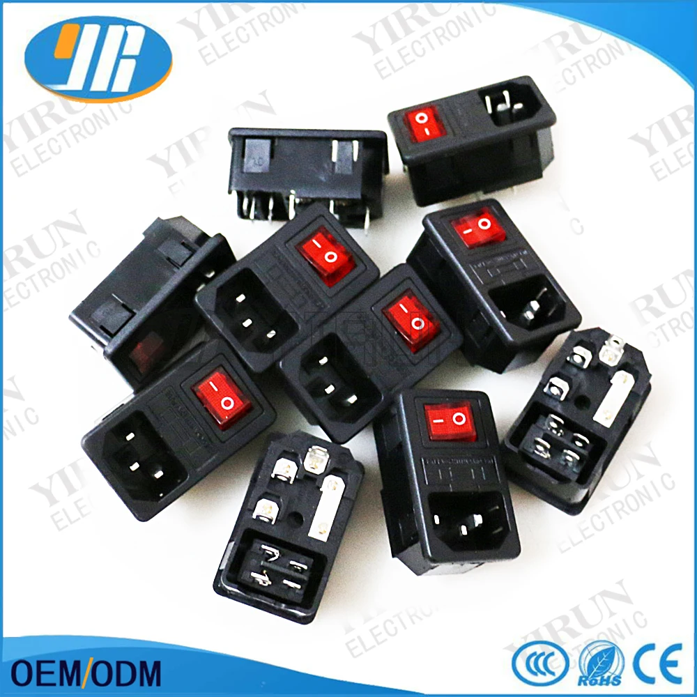 10pcs 3PIN Power Switch 10A 250VAC Switch Socket With Fuse Red Switch Button For Coin operated game arcade cabinet
10pcs 3PIN Power Switch 10A 250VAC Switch Socket With Fuse Red Switch Button For Coin operated game arcade cabinet
