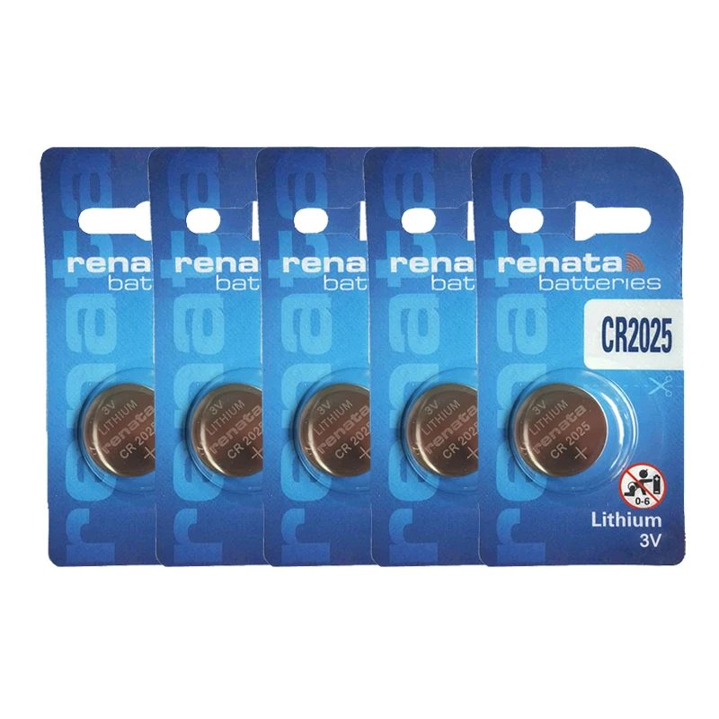 RENATA 5pcs/lot CR2025 3V High-Performance Button Batteries Lithium Watch Remote Battery
RENATA 5pcs/lot CR2025 3V High-Performance Button Batteries Lithium Watch Remote Battery