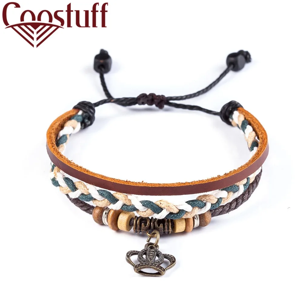 Genuine leather bracelets for women jewelry Crown Charm pulseira masculina pulseira feminina erkek bileklik Punk bracelet femme
Genuine leather bracelets for women jewelry Crown Charm pulseira masculina pulseira feminina erkek bileklik Punk bracelet femme