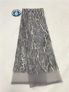 Latest gray French net lace fabric African tulle lace cloth for wedding/party dress PDN486(5yards/lot)
Latest gray French net lace fabric African tulle lace cloth for wedding/party dress PDN486(5yards/lot)