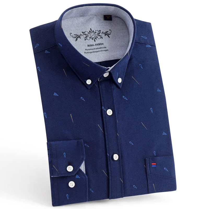 Men's Button Down Long Sleeve Casual Oxford Shirts with Chest Pocket Comfortable Regular-fit Plaid/Striped Printed Tops Shirt
Men's Button Down Long Sleeve Casual Oxford Shirts with Chest Pocket Comfortable Regular-fit Plaid/Striped Printed Tops Shirt