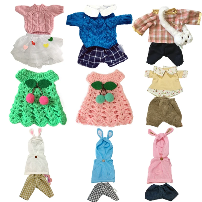 Plush Doll Clothes for Bunny Rabbit Plush Toys Soft Dress Suit Sweater Clothes Accessories for 1/6 Dolls Baby Girls Kids Toy
Plush Doll Clothes for Bunny Rabbit Plush Toys Soft Dress Suit Sweater Clothes Accessories for 1/6 Dolls Baby Girls Kids Toy