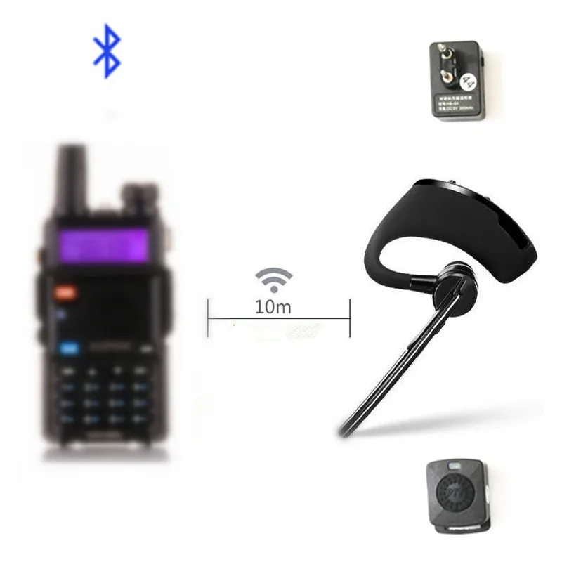 Walkie talkie Bluetooth PTT earpiece Handfree wireless headphone headset Mic For BaoFeng UV-82 UV-5R BF-888S TYT Two way radio
Walkie talkie Bluetooth PTT earpiece Handfree wireless headphone headset Mic For BaoFeng UV-82 UV-5R BF-888S TYT Two way radio