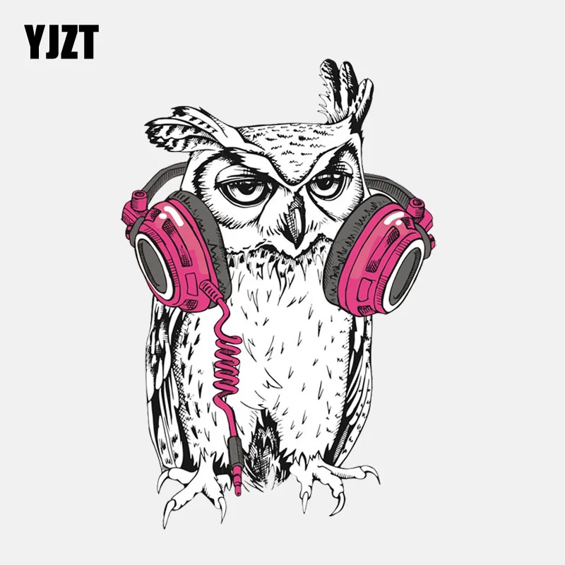 YJZT 9.7CM*14.4CM Owl Wearing Headphones PVC Window Decoration Car Sticker 11-01369
YJZT 9.7CM*14.4CM Owl Wearing Headphones PVC Window Decoration Car Sticker 11-01369