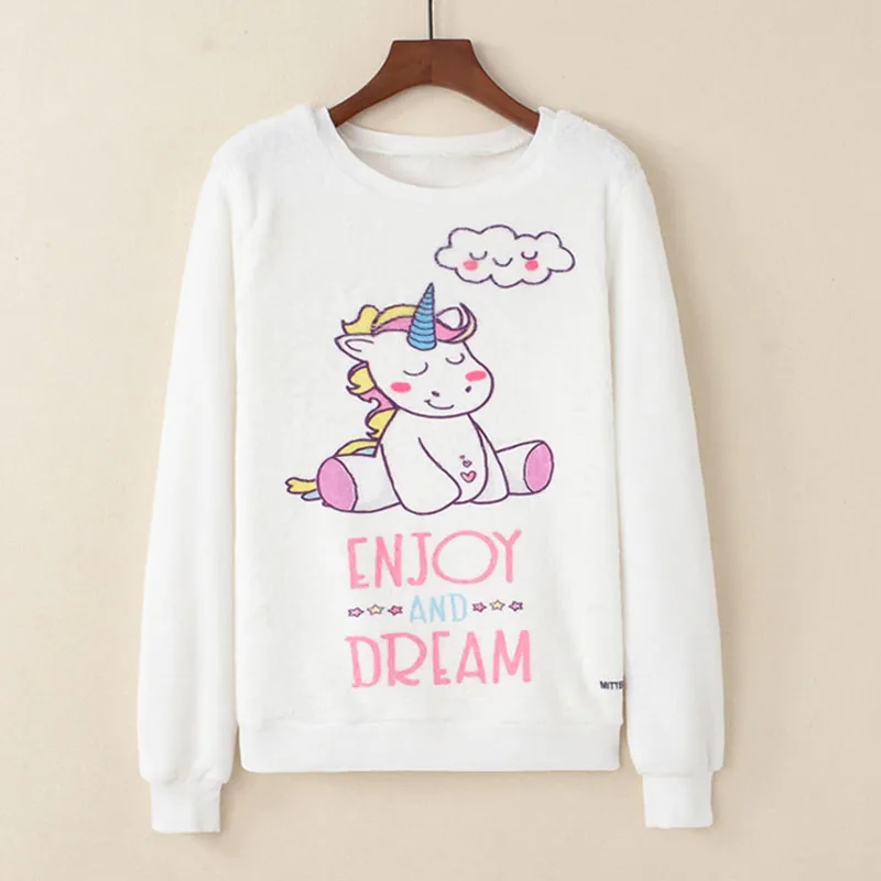 Harajuku Korea Style vogue Women Kawaii Print Unicorn Sweatshirt Femme Tops Hoodies Mujer Cute Streetwear White Clothing
Harajuku Korea Style vogue Women Kawaii Print Unicorn Sweatshirt Femme Tops Hoodies Mujer Cute Streetwear White Clothing