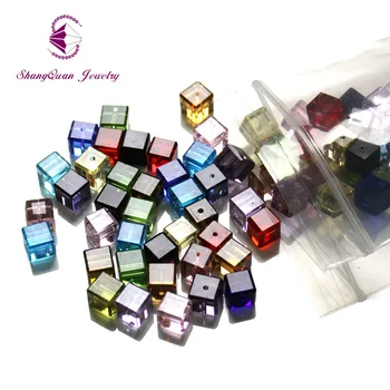 Mixed Color 8MM Cube Crystal Beads (100PCS/LOT) Beads Crystal Square Glass Beads Wedding Jewelry Adornment Bracelet Bead
Mixed Color 8MM Cube Crystal Beads (100PCS/LOT) Beads Crystal Square Glass Beads Wedding Jewelry Adornment Bracelet Bead