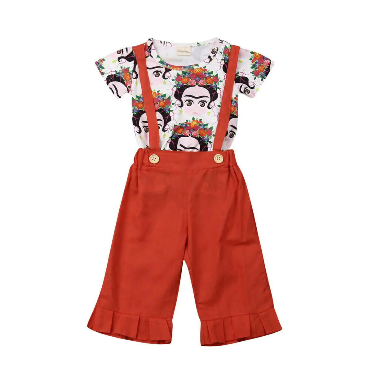 Summer Kids Baby Girl's Cute Cotton Short Sleeve Tops Shirts + Solid Pants Overalls Outfits Clothes 2pcs Set for 1-6Years
Summer Kids Baby Girl's Cute Cotton Short Sleeve Tops Shirts + Solid Pants Overalls Outfits Clothes 2pcs Set for 1-6Years