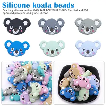 6pcs Silicone Teether Beads DIY Unicorn Star Penguin Flower Koala Flamingo Baby Teething Sensory Jewelry Cartoon Beads
6pcs Silicone Teether Beads DIY Unicorn Star Penguin Flower Koala Flamingo Baby Teething Sensory Jewelry Cartoon Beads