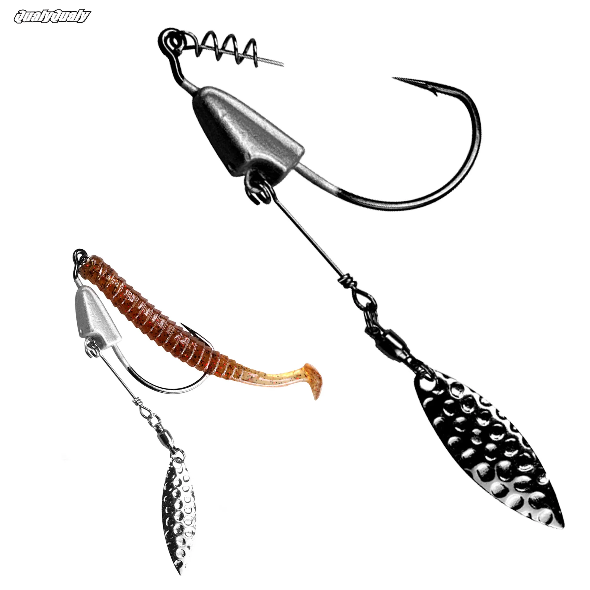 2pcs 4pcs/set Blade Swim Fishing Hooks #3/0 #4/0 #5/0 Jig Head Swimmer Hook Freshwater Saltwater Soft Worm Hook
2pcs 4pcs/set Blade Swim Fishing Hooks #3/0 #4/0 #5/0 Jig Head Swimmer Hook Freshwater Saltwater Soft Worm Hook