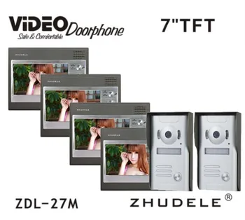 ZHUDELE 7 inch home Intercom Video Door Phone system front door monitor high resolution Inter-conversation Doorbell 700TVL
ZHUDELE 7 inch home Intercom Video Door Phone system front door monitor high resolution Inter-conversation Doorbell 700TVL