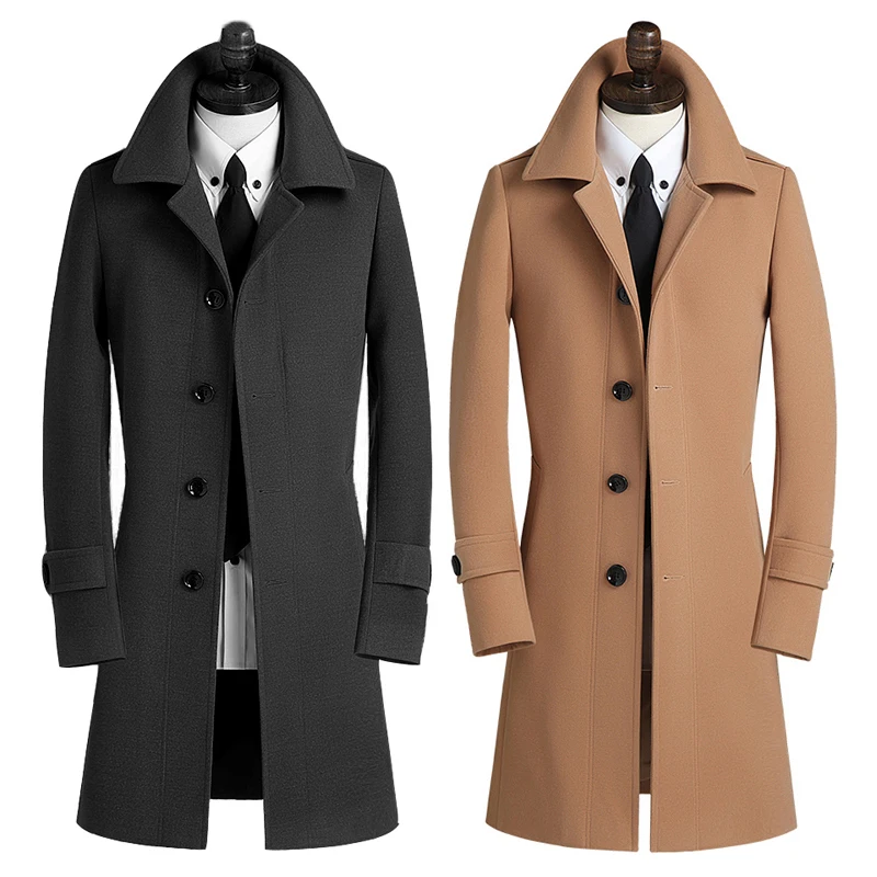 Cashmere Wool Coat Autumn Men's Winter Jacket Men Business Casual Men's Coat Overcoat Clothes Trench Coat Men Plus Size ZT1768
Cashmere Wool Coat Autumn Men's Winter Jacket Men Business Casual Men's Coat Overcoat Clothes Trench Coat Men Plus Size ZT1768