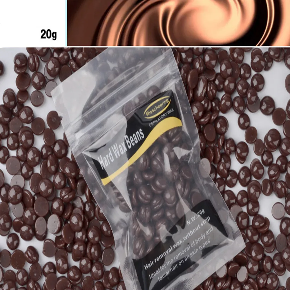 New 1 Bag 20g No Strip Depilatory Hot Film Hard Wax Pellet Waxing Bikini Hair Removal Bean Chocolate For Dropshipping
New 1 Bag 20g No Strip Depilatory Hot Film Hard Wax Pellet Waxing Bikini Hair Removal Bean Chocolate For Dropshipping