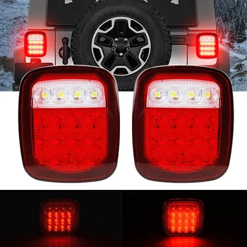 OKEEN 2pcs Waterproof LED Taillight for Jeep SUV Car LED Rear Lamp Tail Light with Brake Light Running Reserve Lights White Red
OKEEN 2pcs Waterproof LED Taillight for Jeep SUV Car LED Rear Lamp Tail Light with Brake Light Running Reserve Lights White Red