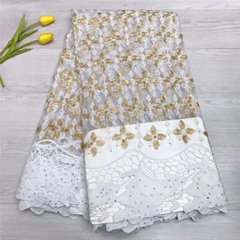 Latest Mesh Tulle African Laces 2018 Nigerian Wedding African White And Gold Guipure French Lace Fabric With Stones And Beads
Latest Mesh Tulle African Laces 2018 Nigerian Wedding African White And Gold Guipure French Lace Fabric With Stones And Beads