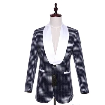 Mens Casual Jacket Blazers Two Button Navy Blue White Dots Pattern Slim Wedding Tuxedo Business Formal Prom Coat XS-4XL Custom
Mens Casual Jacket Blazers Two Button Navy Blue White Dots Pattern Slim Wedding Tuxedo Business Formal Prom Coat XS-4XL Custom