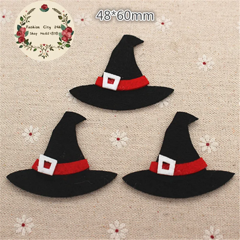 10pcs/lot Non-woven Fabric Handmade Kawaii Halloween Witch Hat Patches Felt Accessories for DIY Scrapbooking,48*60mm
10pcs/lot Non-woven Fabric Handmade Kawaii Halloween Witch Hat Patches Felt Accessories for DIY Scrapbooking,48*60mm