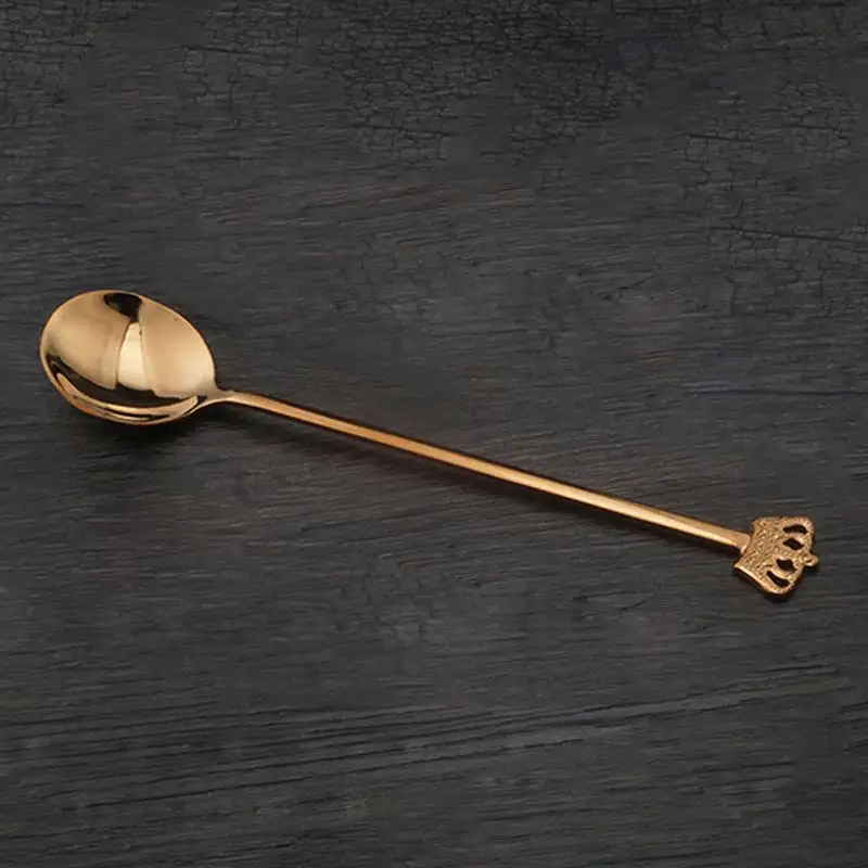 Crown Stainless Steel Coffee Spoon Ladle Dessert Honey Long Handle Tea Spoons Kitchen Tools Best Price
Crown Stainless Steel Coffee Spoon Ladle Dessert Honey Long Handle Tea Spoons Kitchen Tools Best Price