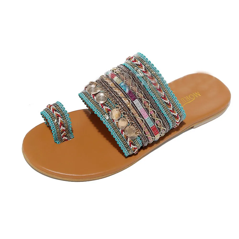 Woven Bohemia Artisanal Flip-Flops Handmade Greek Style Boho Flip Flop Slippers Greek wind Boho Clip Toe Slip On Lazy Beach Shoe
Woven Bohemia Artisanal Flip-Flops Handmade Greek Style Boho Flip Flop Slippers Greek wind Boho Clip Toe Slip On Lazy Beach Shoe