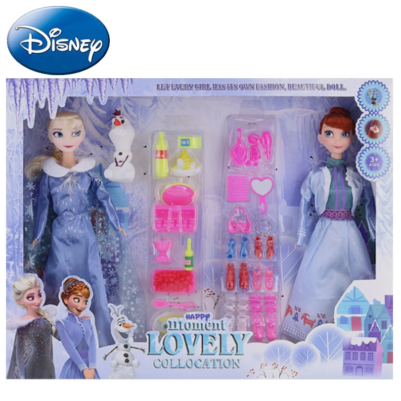 Disney 2019 плюшевые куклы игрушки 2 шт./компл. Холодное сердце Эльза Анна Снежная