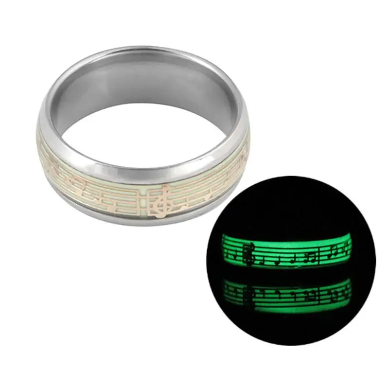Luminous Ring Stainless Steel Creative Luminous Notes Knuckles Finger Ring Fluorescent Glowing Rings Jewelry Gifts
Luminous Ring Stainless Steel Creative Luminous Notes Knuckles Finger Ring Fluorescent Glowing Rings Jewelry Gifts