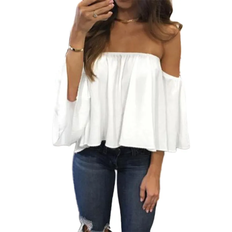 2019 Women Off Shoulder Summer Tops Chiffon Blouse Sexy Blouse Femme Ladies Ruffles Kimono Ruffle Blouse Shirts Blusas Mujer
2019 Women Off Shoulder Summer Tops Chiffon Blouse Sexy Blouse Femme Ladies Ruffles Kimono Ruffle Blouse Shirts Blusas Mujer
